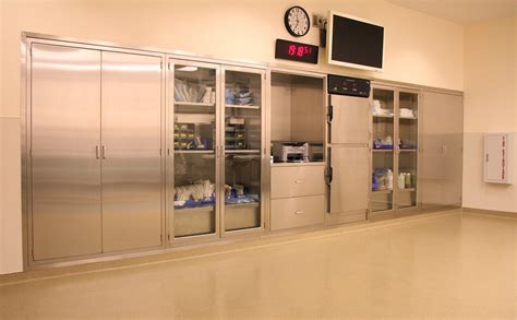 hospital stainless steel cabinets|mobile operating room storage carts.